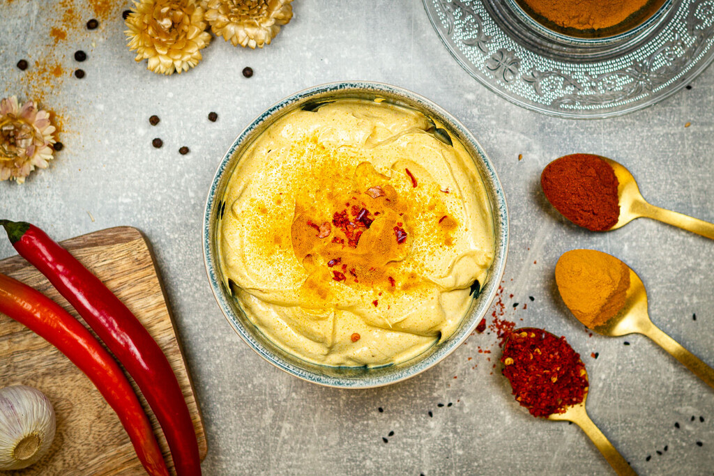 Veganer Curry-Dip