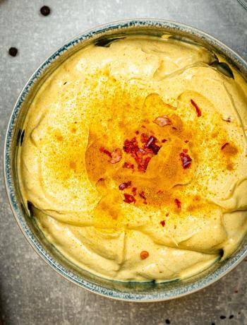 Veganer Curry-Dip