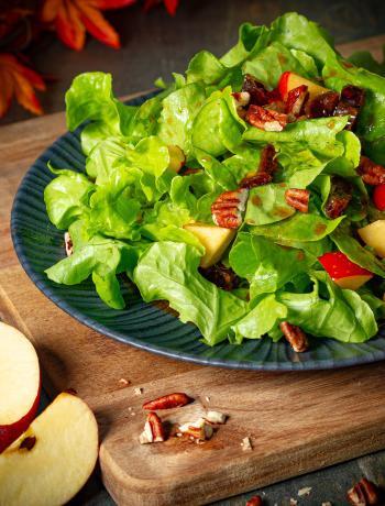 Herbstlicher Blattsalat