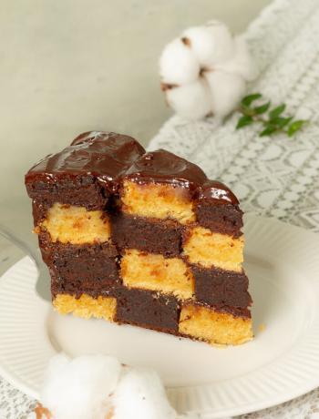 Schachbrett-Kuchen