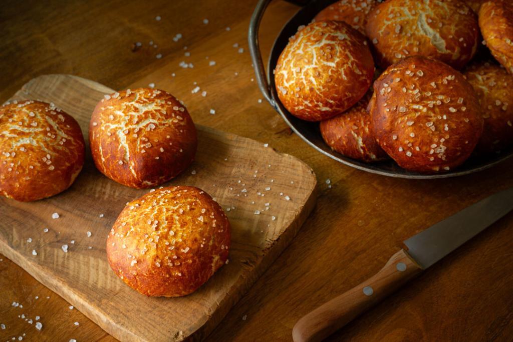 Laugen Brioche Burger-Buns