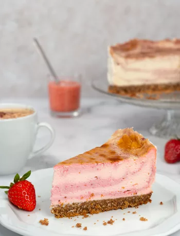 Haileys New York Cheesecake mit Erdbeeren