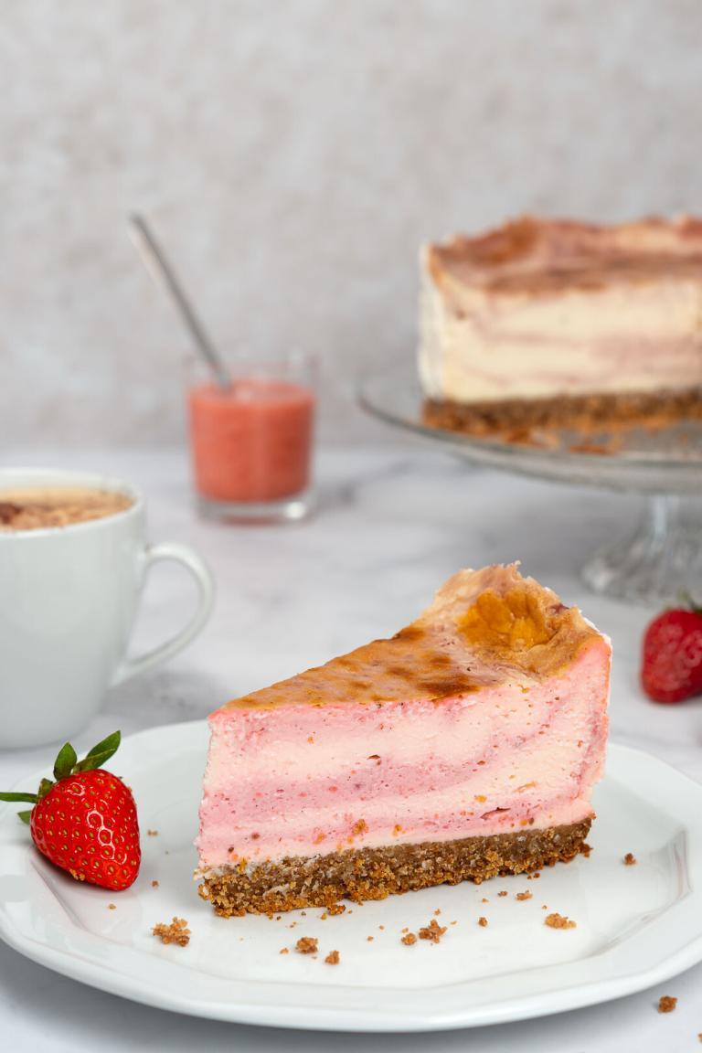 Haileys New York Cheesecake mit Erdbeeren