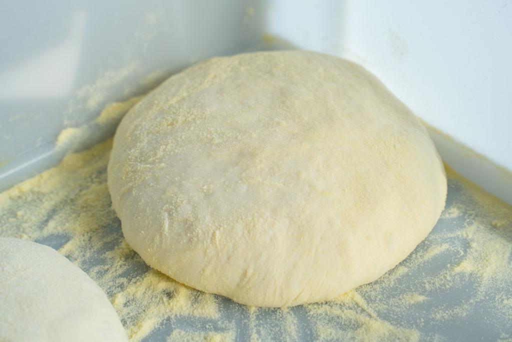 Pizzateiglinge formen