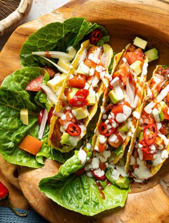 Mexikanische Tacos mit Portobello-Pilzen und Zitronen-Mayonnaise