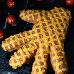 Cheesy Zombiehand – Das schaurig leckere Halloween-Brot Cheesy Zombiehand