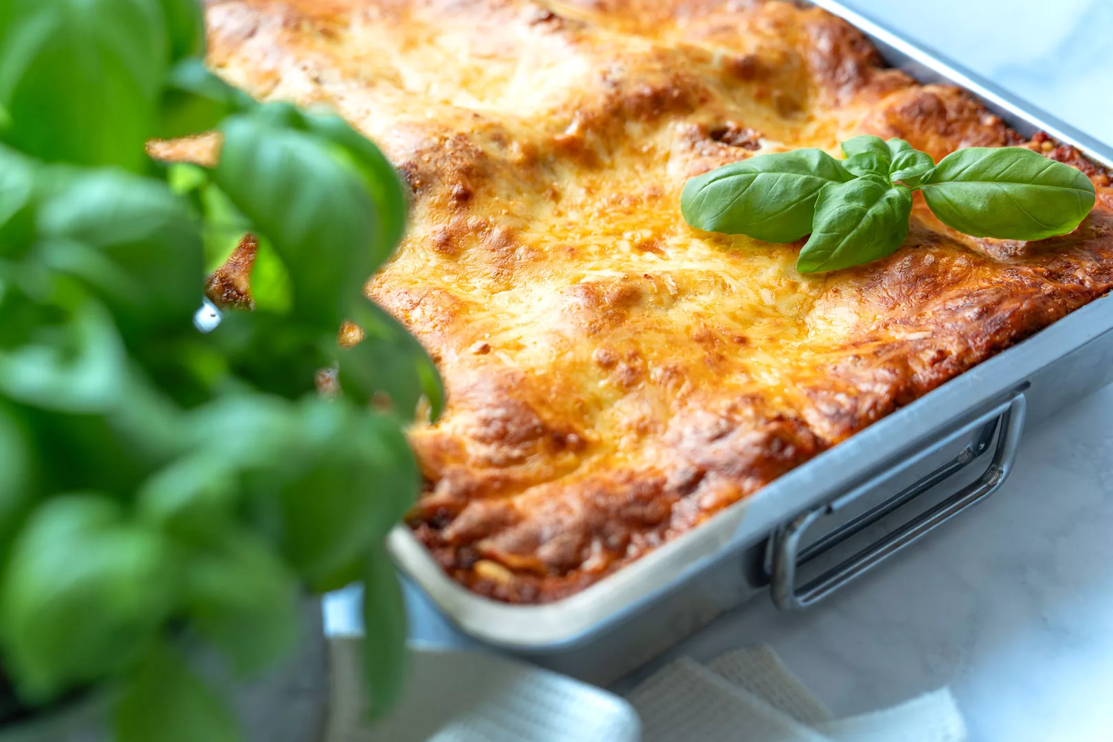 Traditionelle Lasagne al Forno mit Ragù alla Bolognese und Béchamelsauce