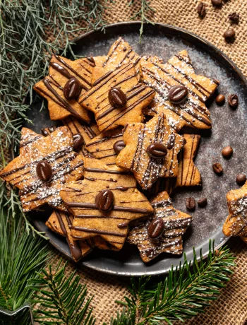 Vegane Mokka-Sterne nach Omas Rezept